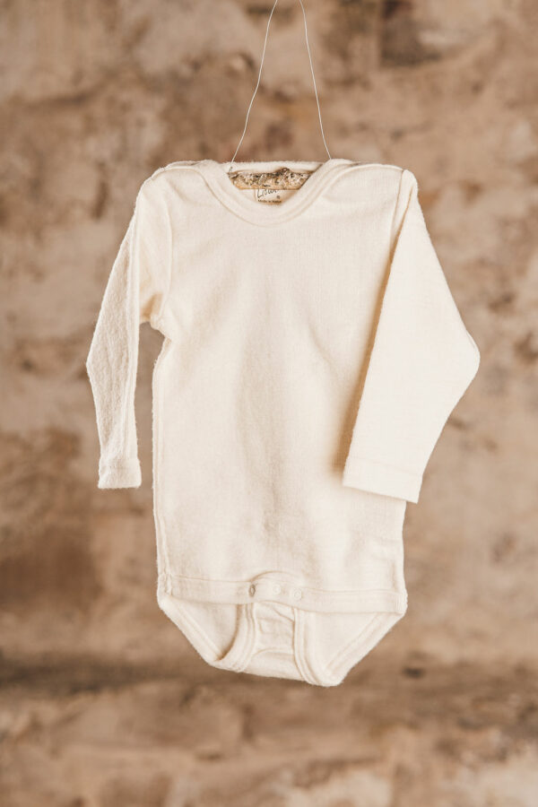Baby-Body aus Wolle-Seide von Lilano