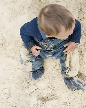 ökologische Kinderkleidung BUX Matschhose nachtblau