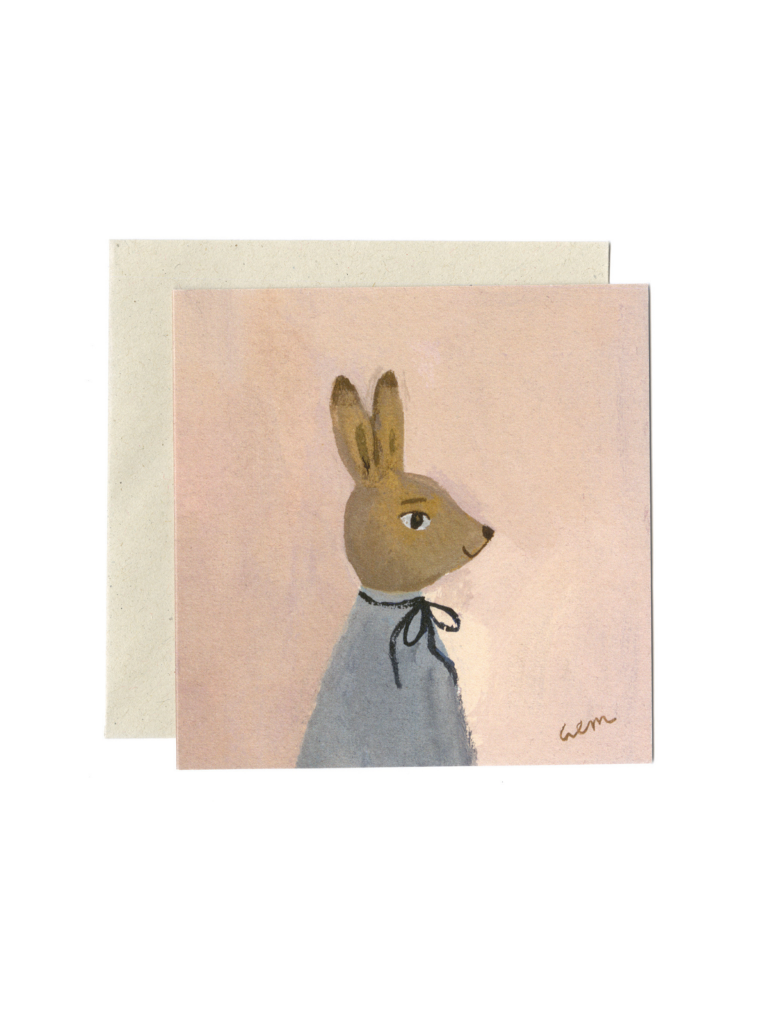Gemma Koomen Grusskarte Hare in Spring
