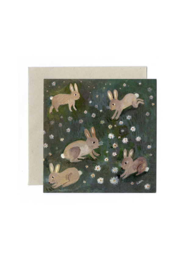Gemma Koomen Grusskarte zu Ostern Rabbits