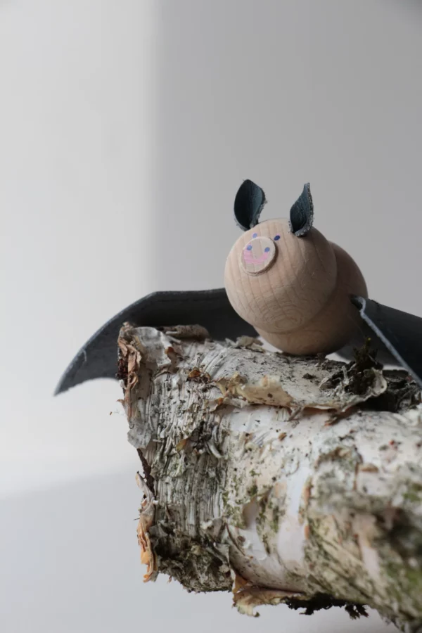 Bio Kinder Spielzeug Greifling Fledermaus Hufeisennase Eperfa Detail